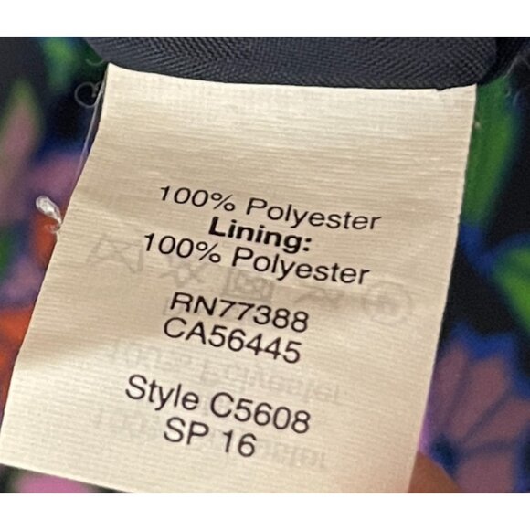 J.Crew Women Colorful Floral Geometric Mandala Chiffon Mini Shift Dress 6 - Picture 9 of 10